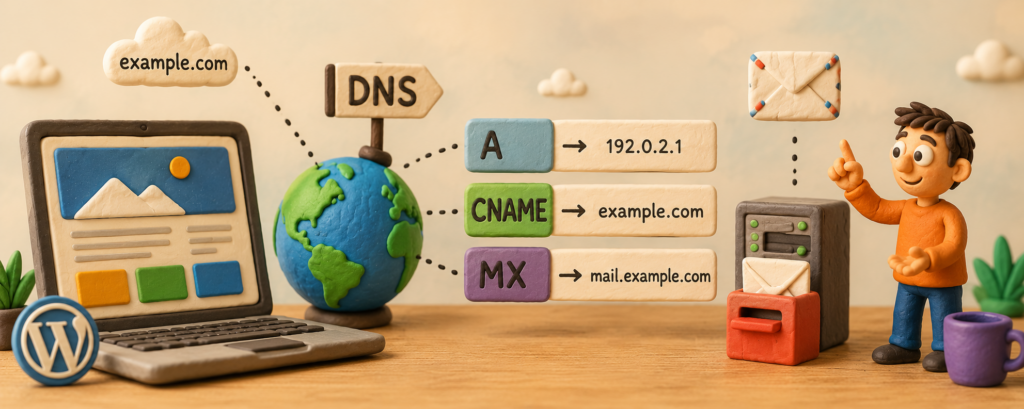 Настройка DNS для сайта: A, CNAME, MX &mdash; на пальцах